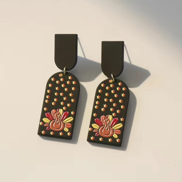 Turkey Dangle Earrings - Picture 3 of 5